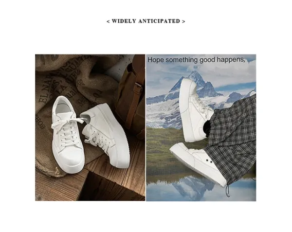 Design Chunky Platform Sneakers White - 17