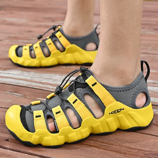 Design KEEN Newport H2 Yellow Gray Sandals - 1