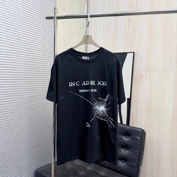 Dior In Cold Blood Graphic Print Black T-Shirt - 1