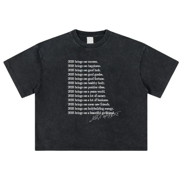 SYNA 2025 Manifesto Washed Black T-Shirt - 1