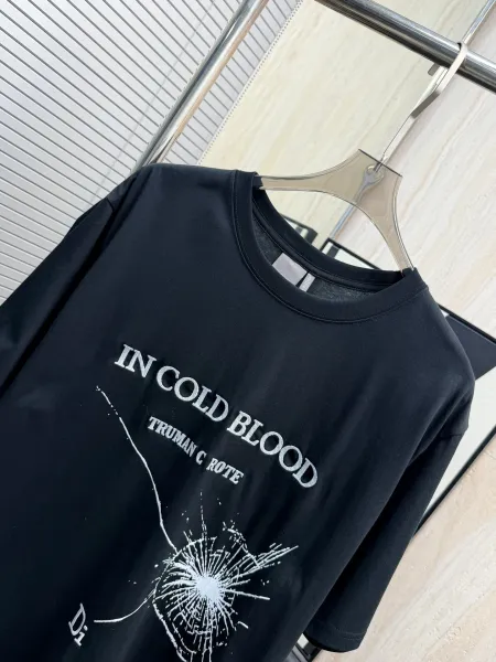 Dior In Cold Blood Graphic Print Black T-Shirt - 7