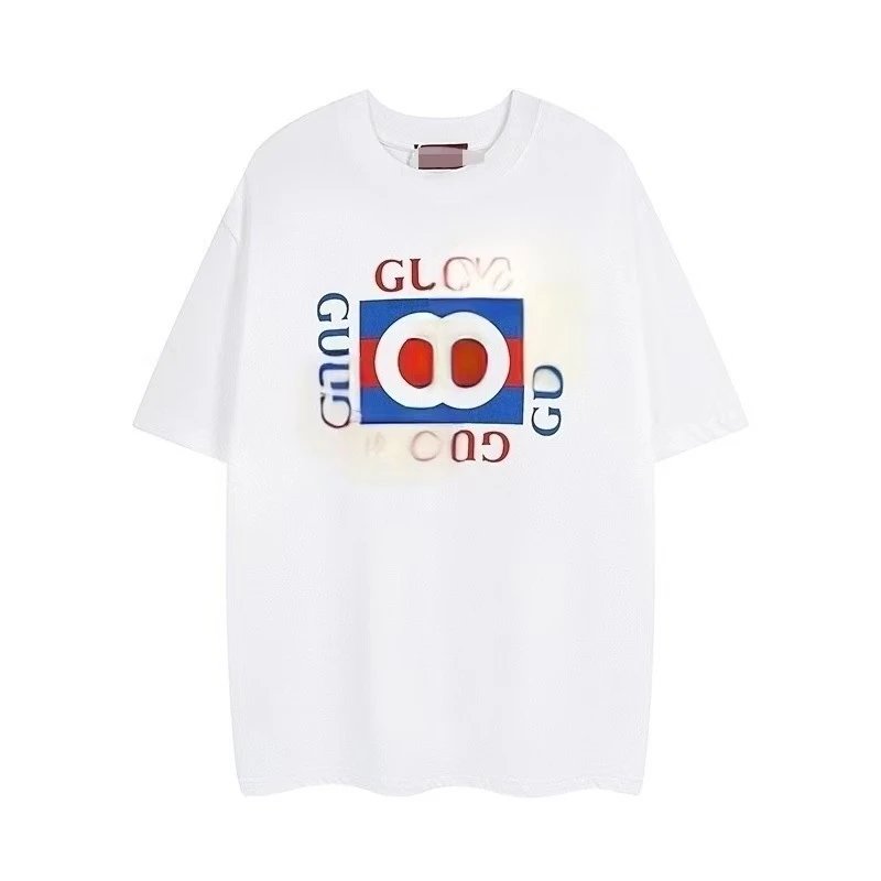 Gucci Graphic Print Oversized T-Shirt Navy - 4