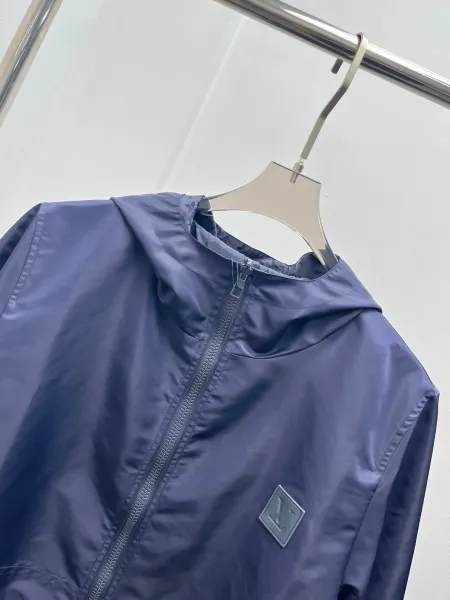 Design Windbreaker Jacket Black Outerwear - 11