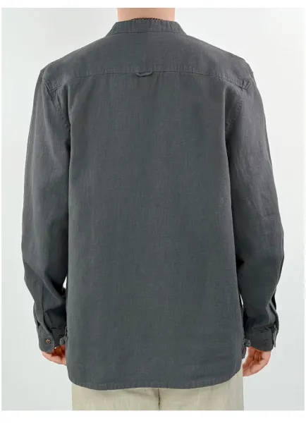 Design Mandarin Collar Jacket Brown Outerwear - 13