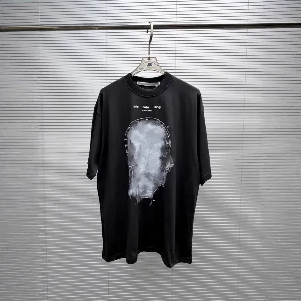 aeae Ale:de:ang Pink Abstract Face Print Oversized T-Shirt T-Shirts - 6