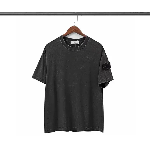 Stone Island Purple Garment-Dyed T-Shirt - 3
