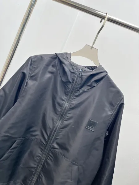Design Windbreaker Jacket Black Outerwear - 20