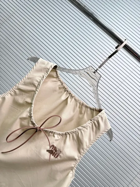 Design Drawstring Waist Skirt Beige Skirt - 9