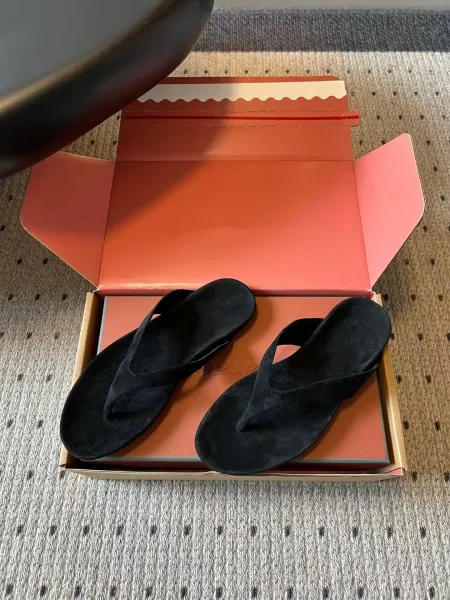 Jacquemus Les Tongs Jaune Suede Flip-Flops Slippers - 15