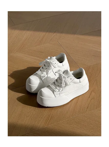 Design Chunky Platform Sneakers White - 8