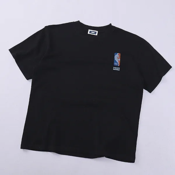 Kith x NBA Logo Patch Black T-Shirt - 1
