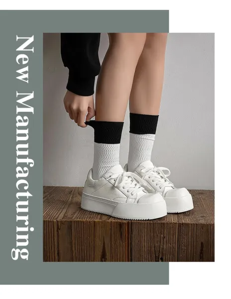 Design Chunky Platform Sneakers White - 12