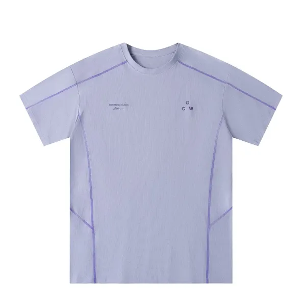 GCDS Sometimes Outside Technical T-Shirt Gray - 3