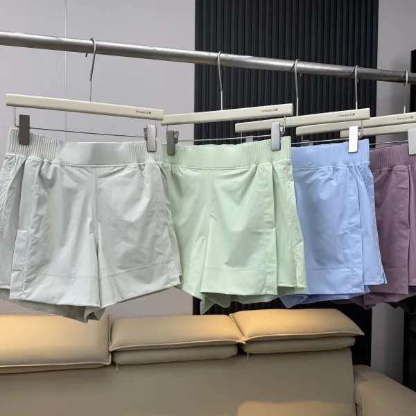 Design Umigio / U Pleated Waist Shorts Lavender Shorts - 3