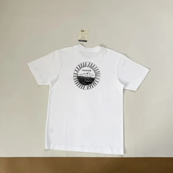 Design Montbell Sun Mountain Graphic T-Shirt Black + Montbell Ultralight Crossbody Bag Purple T-Shirts - 18