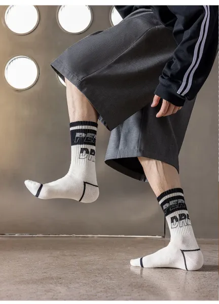 Design FIGHT Logo Socks Black - 15