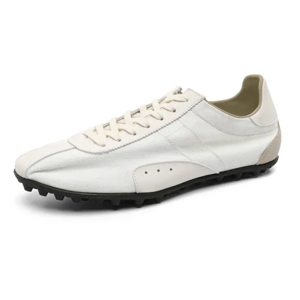 Design Retro Running Shoe White Beige Sneakers - 1