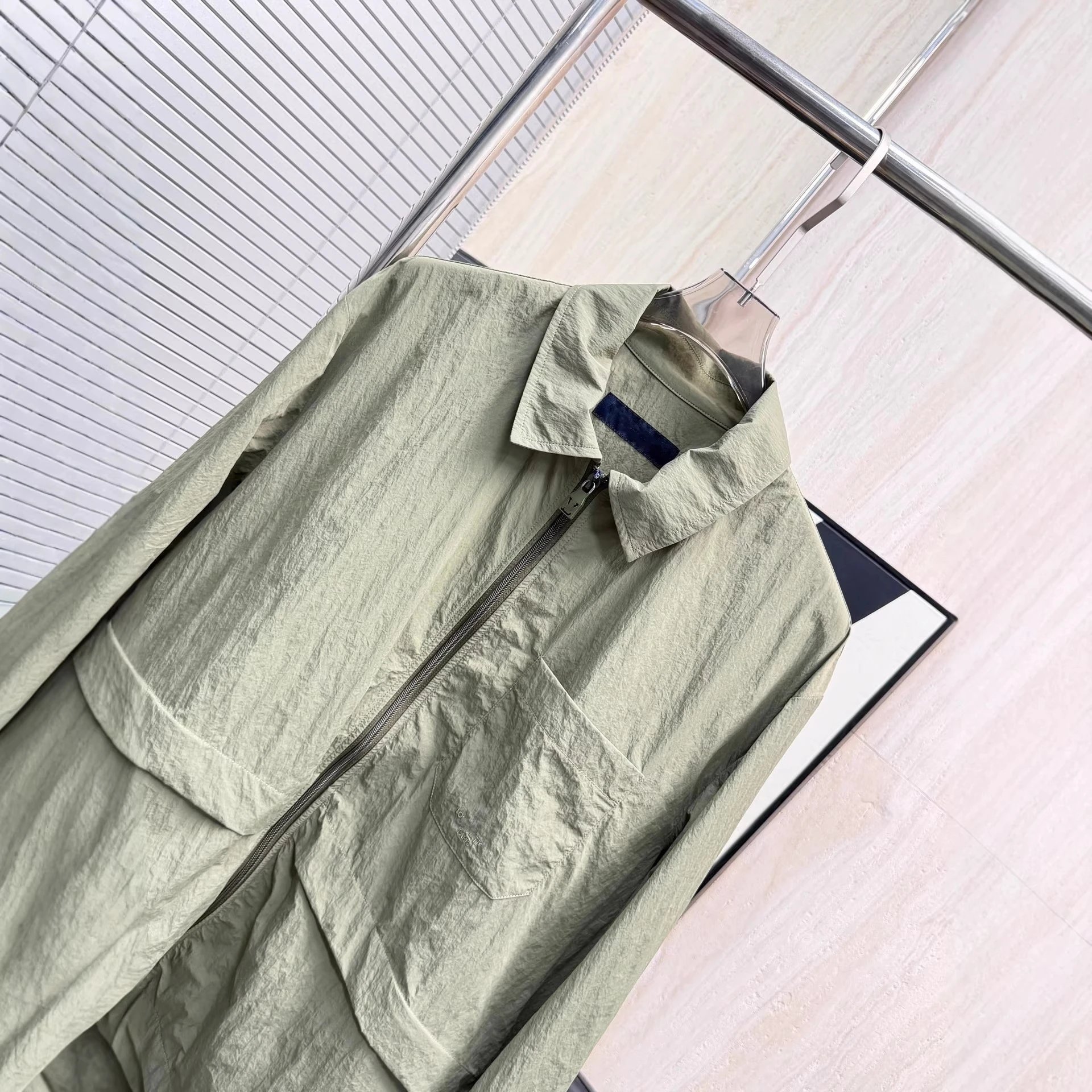 Design Utility Jacket Sage Green Outerwear - 6