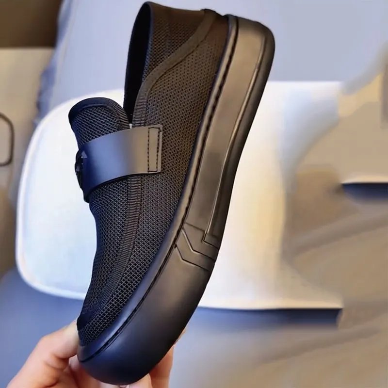 Prada Re-Nylon Loafer Black Mesh Slip-On Shoes - 6
