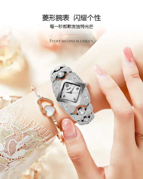 Design BELBI Diamond-Encrusted Gold-Tone Quartz Watch Watches - 4