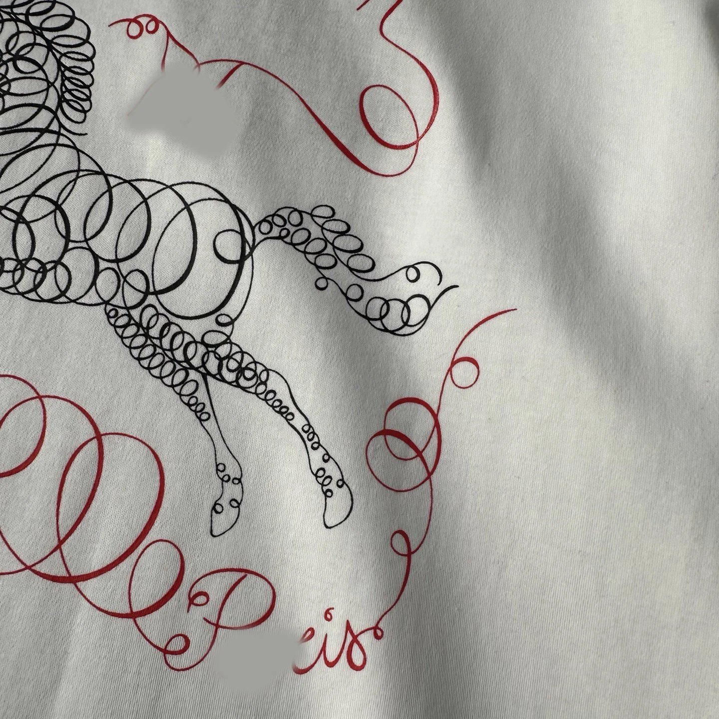 Louis Vuitton Horse Sketch Print White T-Shirt - 6