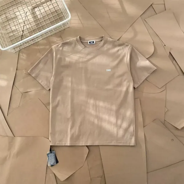 Kith Logo Tee Beige T-Shirt - 1