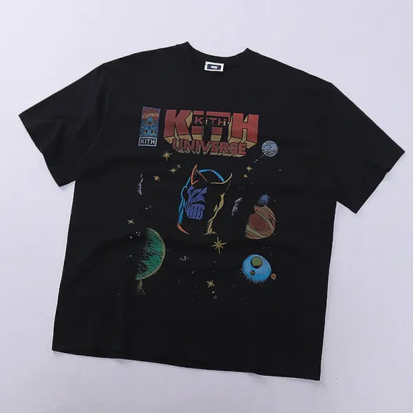 Kith Universe Graphic Print Black T-Shirt - 1