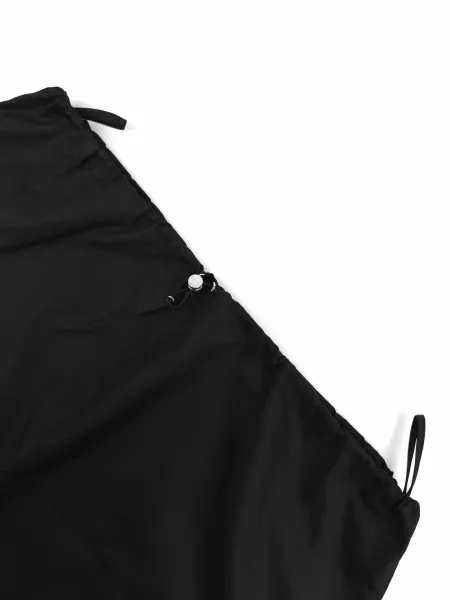Prada Re-Nylon Drawstring Skirt Black - 5
