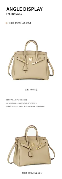 Hermès Birkin Bag Gris Perle Togo Leather Handbag - 28