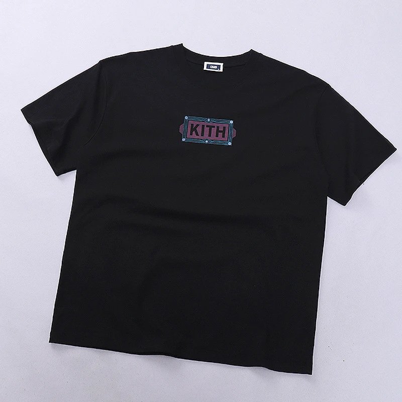 Design Cityscape Figure Print Black T-Shirt - 16