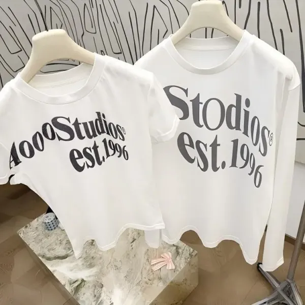 Design OStudios Est.1996 Long Sleeve T-Shirt White T-Shirts - 5