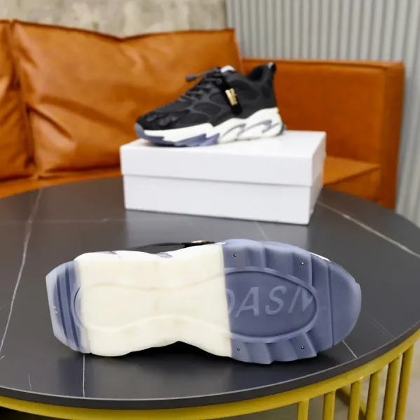 Dior B23 Low White Ice Blue Chunky Sneakers - 10