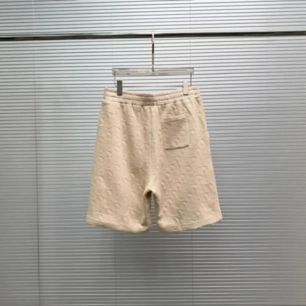 Design Embossed Pattern Navy Shorts - 4