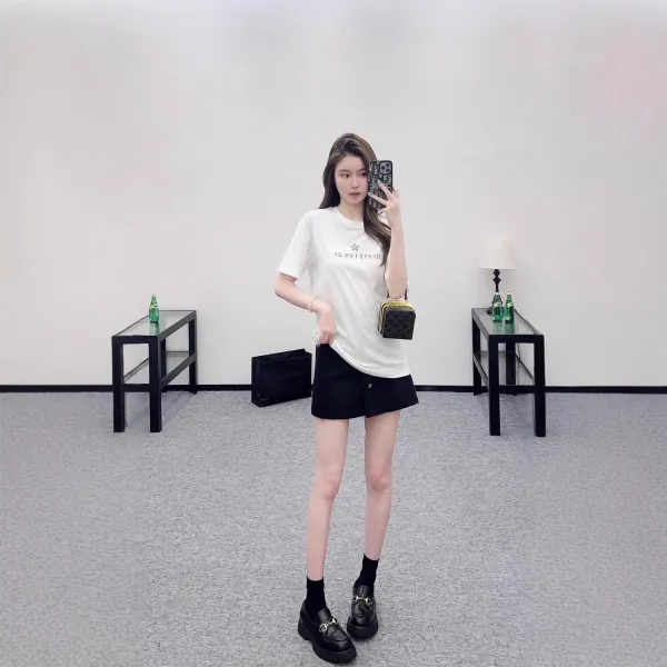 Dior Christia Dior Embroidered Star White T-Shirt - 5