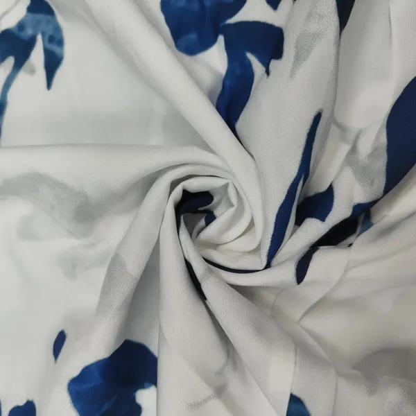 Design Floral Print V-Neck Wrap Maxi Dress in Light Blue and Red - 22