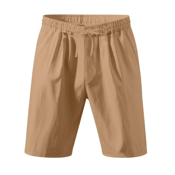 Design Drawstring Waist Shorts White - 24