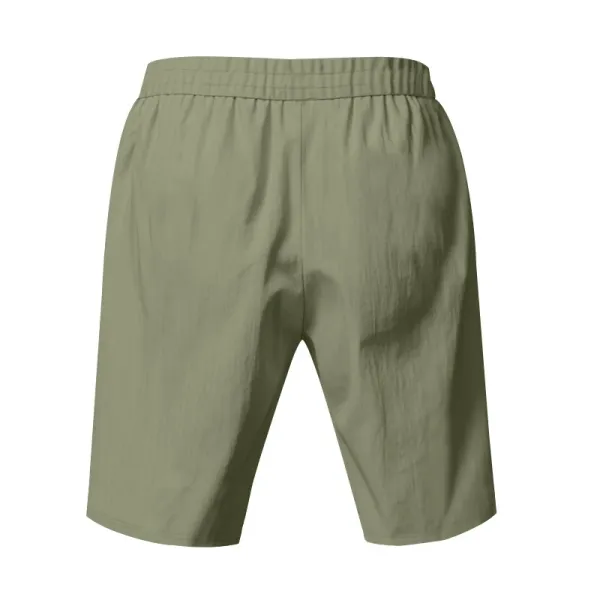 Design Drawstring Waist Shorts White - 82