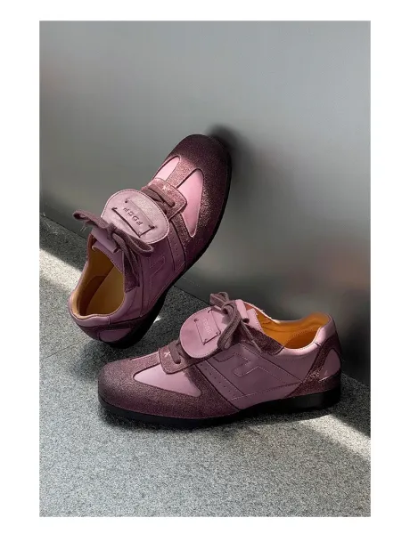 Design FOCP Purple Glitter Panel Sneakers - 8