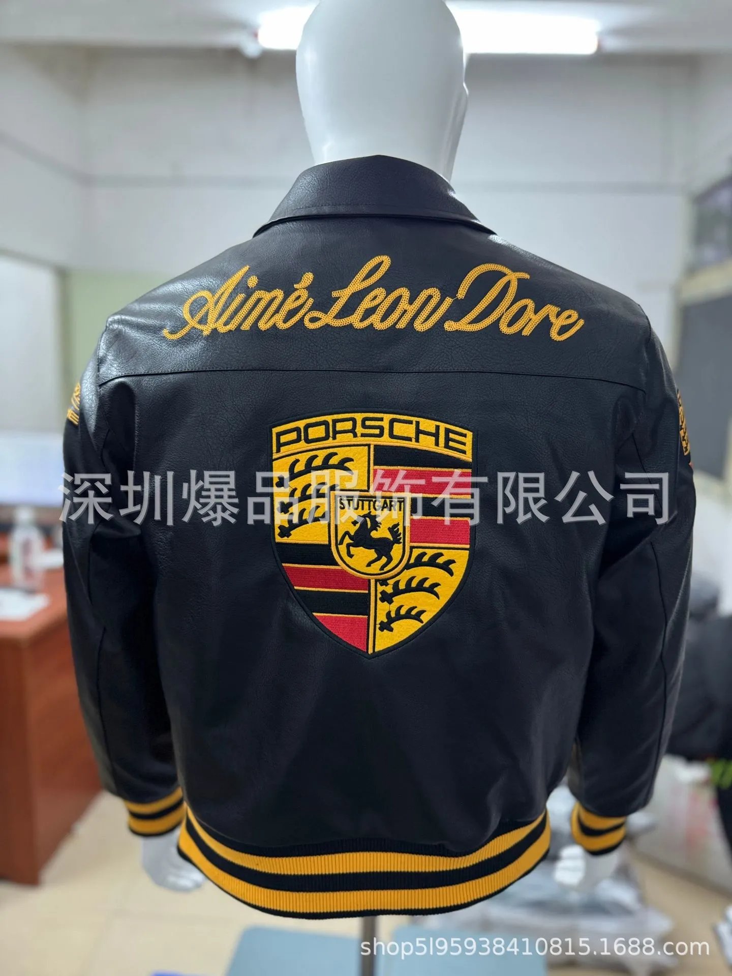 Design Mercedes-Benz x Motul Racing Leather Jacket White / Black Leather Jacket - 20