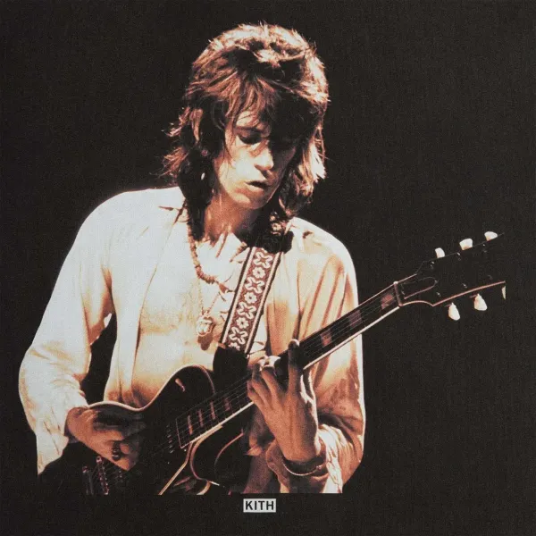 Kith x The Rolling Stones Keith Richards Graphic T-Shirt Black - 13