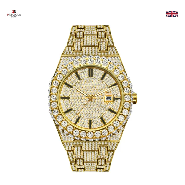 Design Precious Duke All-Black Pave Crystal Watch Watches - 19