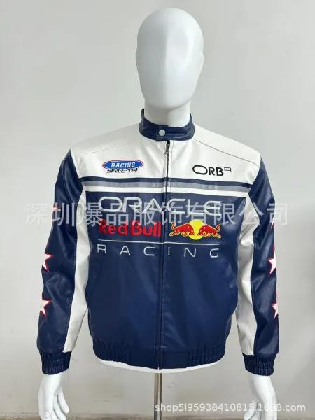 Design Mercedes-Benz x Motul Racing Leather Jacket White / Black Leather Jacket - 27