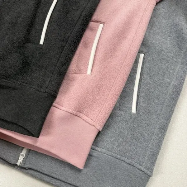 Design Fleece Zip-Up Hoodie Black - 30