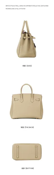 Hermès Birkin Bag Gris Perle Togo Leather Handbag - 29