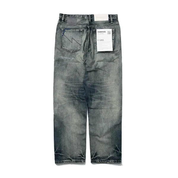 Yohji Yamamoto x Neighborhood Collection de Projets Communs Distressed Denim Jeans - 37