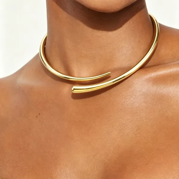 Design Teardrop Open Ring Gold Jewelry - 10