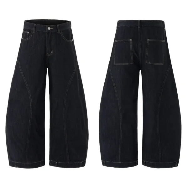 Design Wide-Leg Cargo Pants Distressed Olive Brown - 15