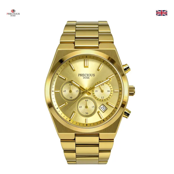 Design Precious Duke Chronograph Silver Stainless Steel Watch Watches - 15