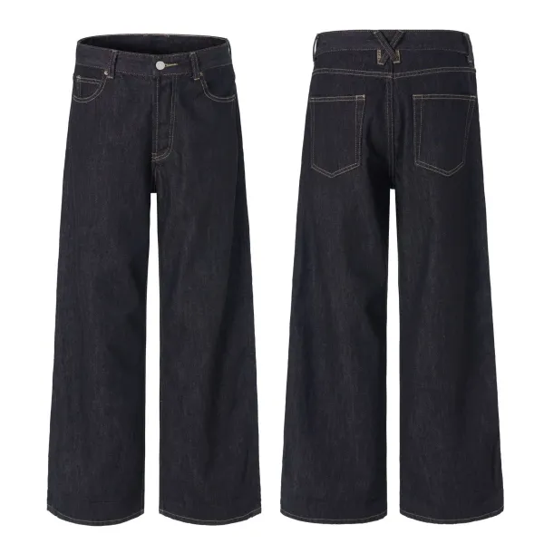 Design Wide-Leg Cargo Pants Distressed Olive Brown - 5