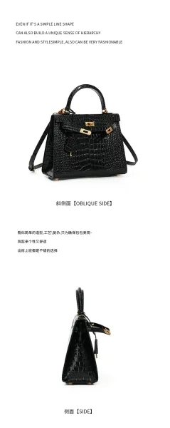 Hermès Kelly Mini Crocodile Gray Handbag - 28
